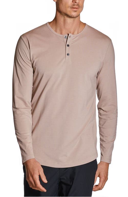 Cuts Trim Fit Long Sleeve Henley in Winter Solstice