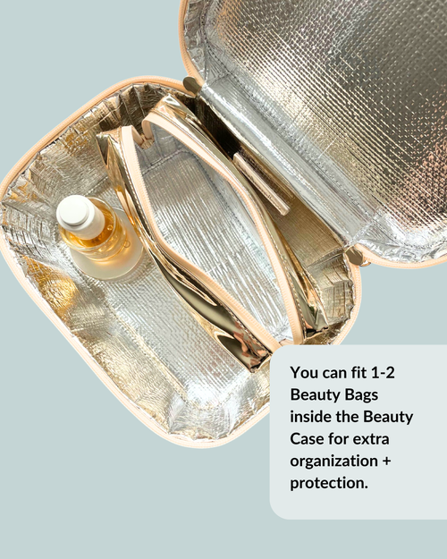 Shop Wellinsulated Performance Beauty Bag In Gold