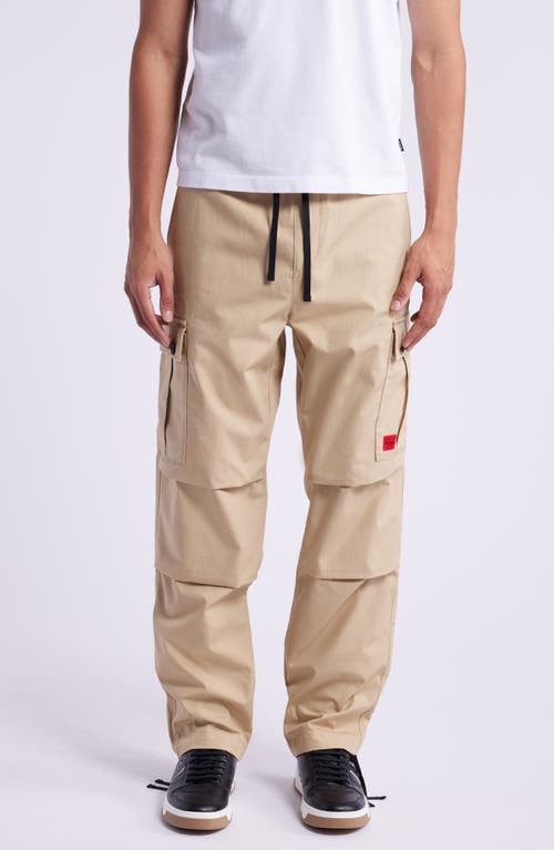 Shop Hugo Boss Boss Garlo Cargo Pants In Medium Beige