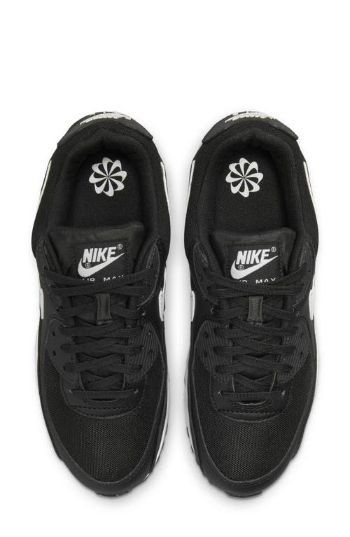 Shop Nike Air Max 90 Sneaker In Black/white-black
