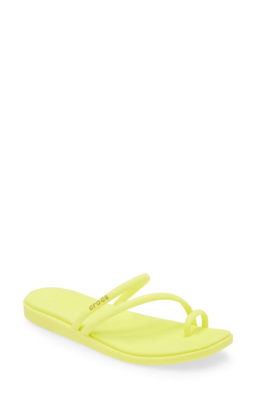Crocs Miami Toe Loop Sandal In Acidity