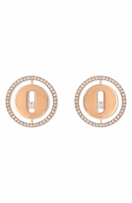 Messika Lucky Move Diamond Stud Earrings in Rose Gold at Nordstrom