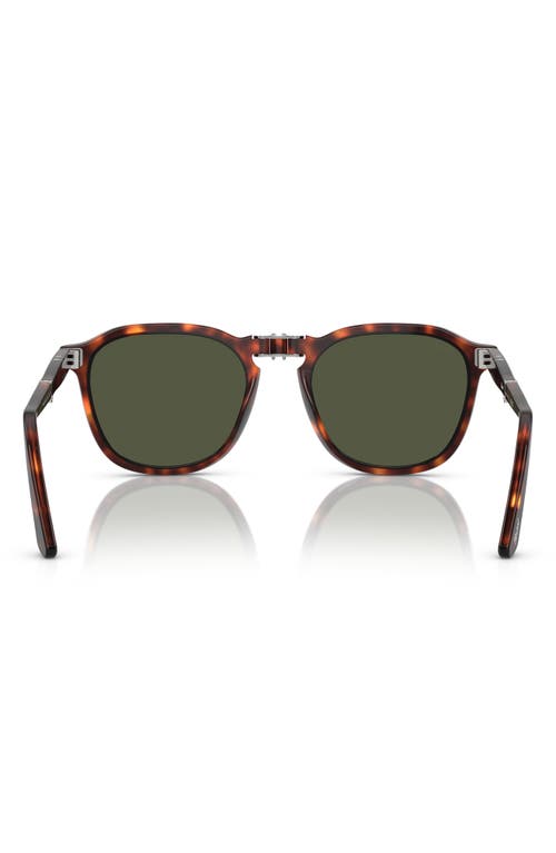 Persol 54mm Square Sunglasses In Havana/green