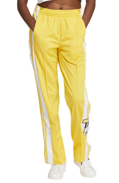 Adidas Leggings / Vintage 00s Lemon Yellow Straight Leg Sports Pants Size  Small 