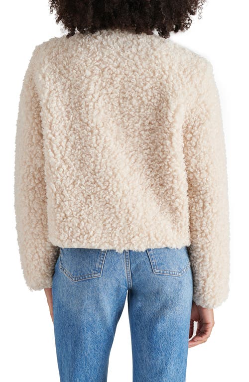 Steve Madden Teddy Jacket In Ivory