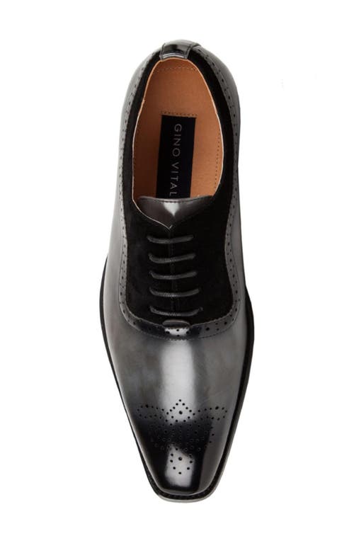 Gino Vitale Wingtip Oxford In Gray/black