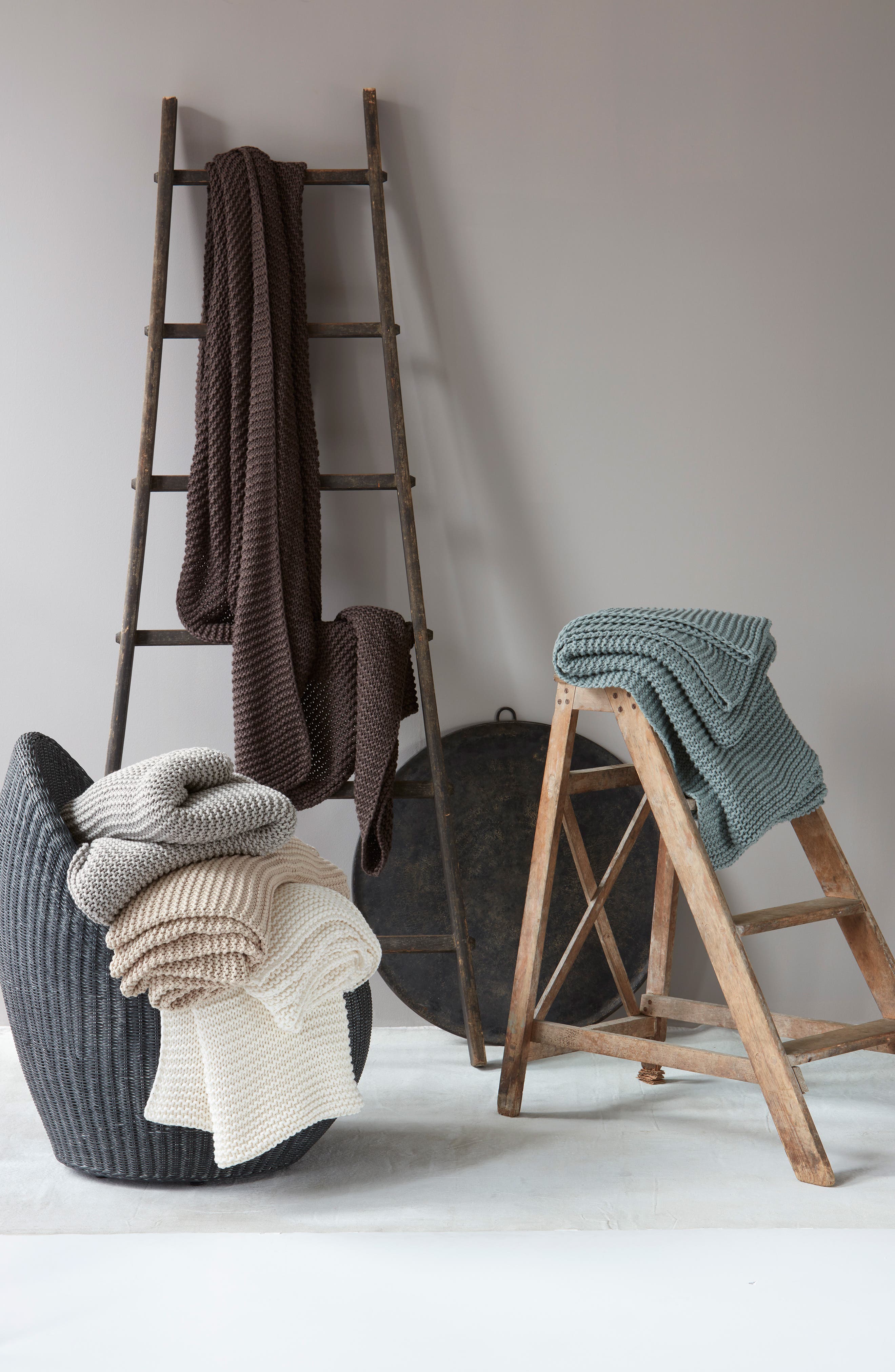 Matouk Orla Cotton & Wool Throw Blanket Nordstrom