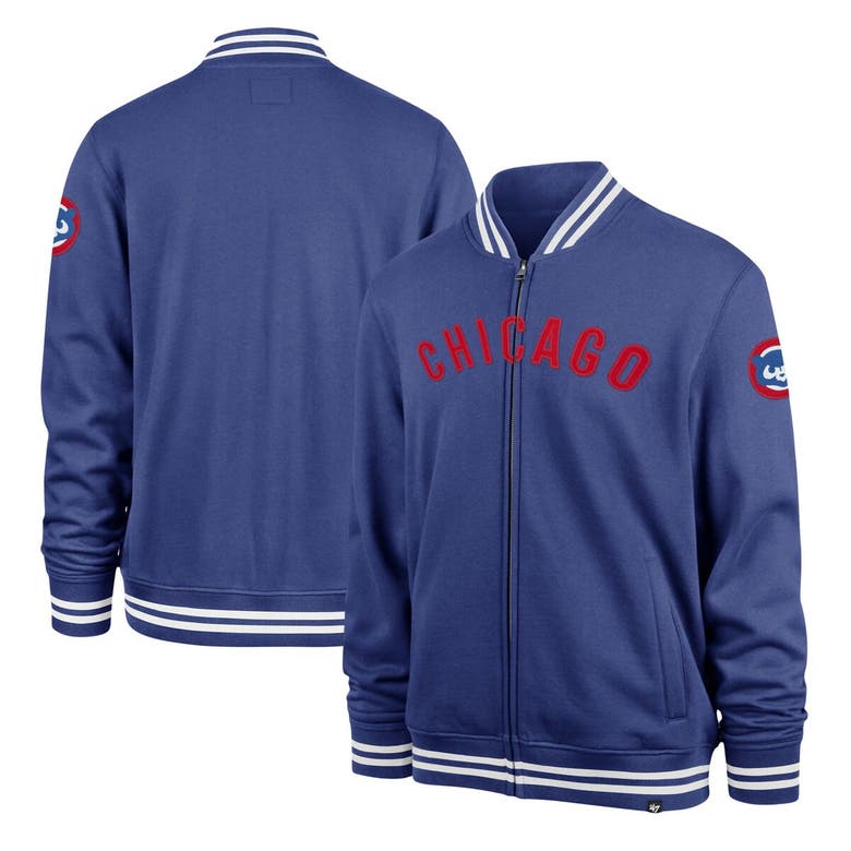 Shop 47 ' Royal Chicago Cubs Wax Pack Pro Camden Full-zip Track Jacket