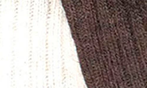 Portolano Two-tone Rib Scarf In Esprsso/oatmeal