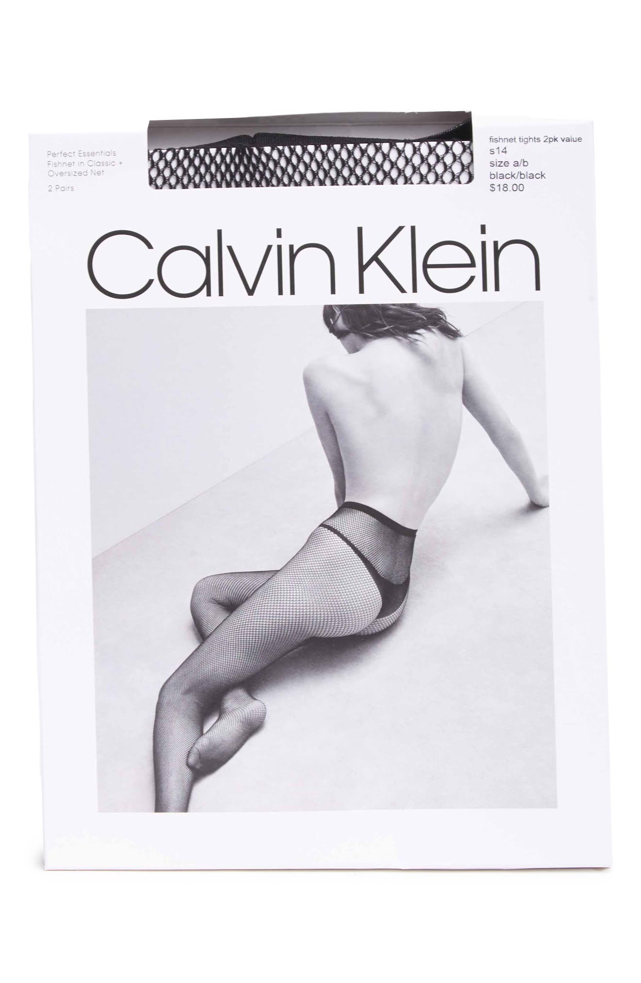 calvin klein fishnet leggings