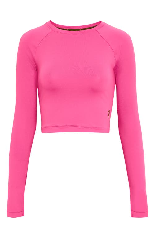 Shop On Movement Lg Sleeve Crop Top In Pink