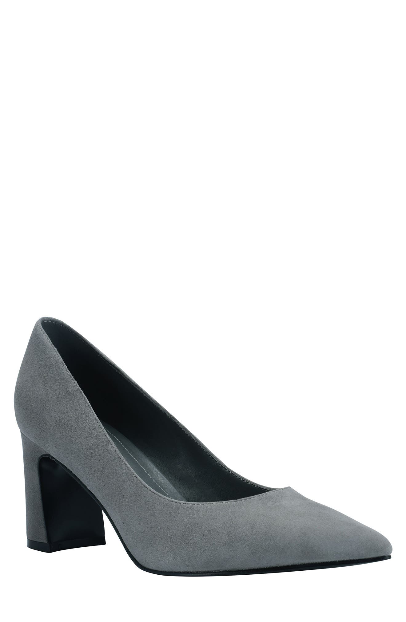 womens gray pumps