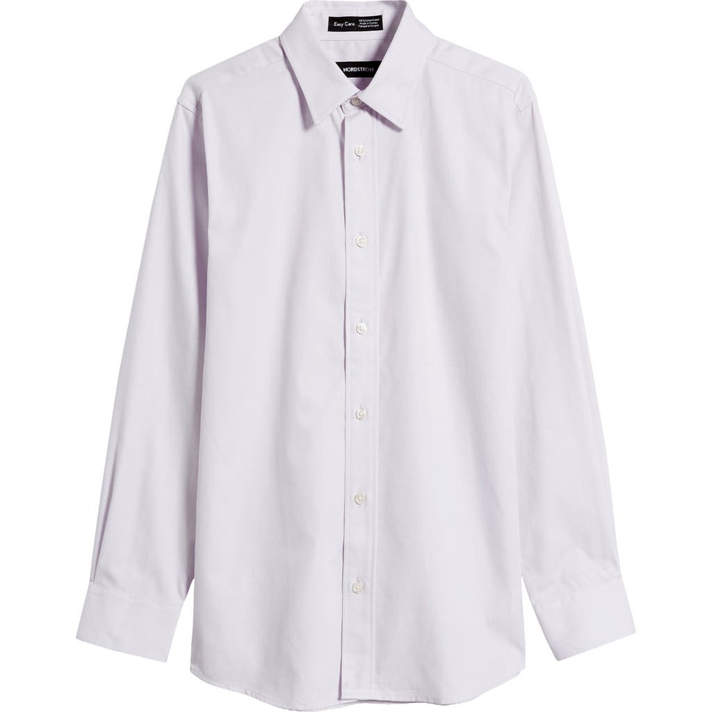 Nordstrom Kids' Solid Button-up Dress Shirt In Purple Petal
