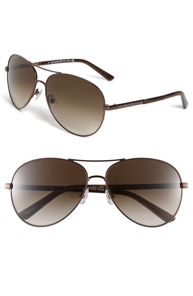 kate spade new york metal aviator sunglasses | Nordstrom