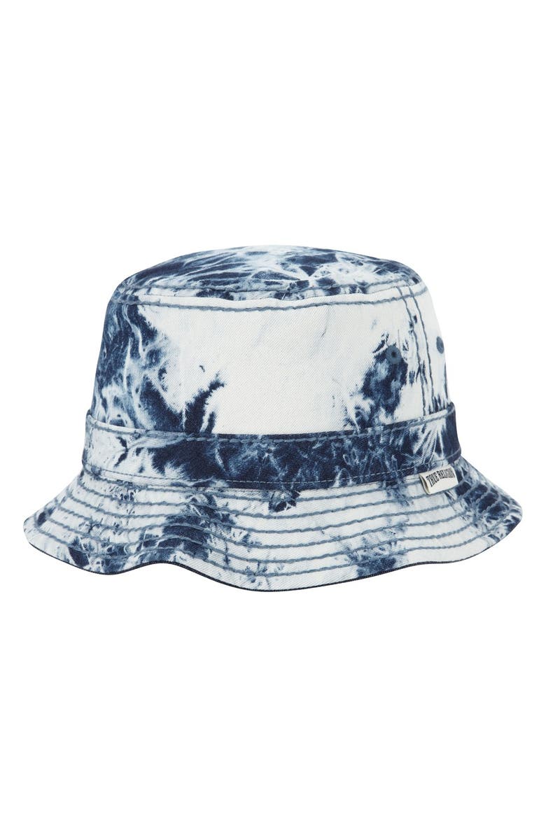 True Religion Brand Jeans Bleached Denim Reversible Bucket Hat | Nordstrom