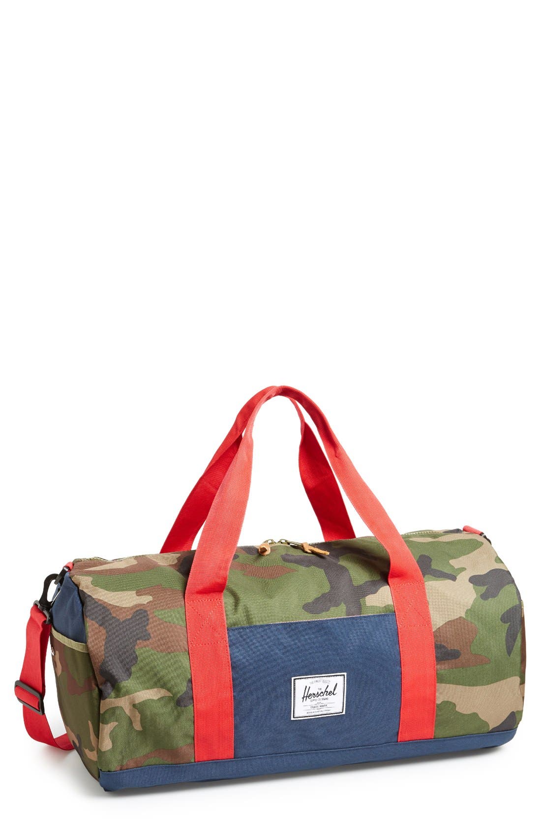 herschel camouflage duffle bag