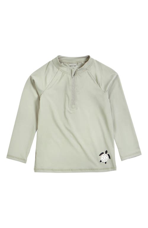 Petit Lem Kids' Long Sleeve Rashguard Green at Nordstrom,