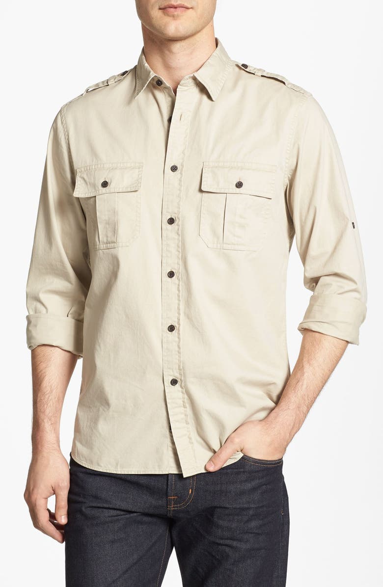 Wallin & Bros. 'Military Roll' Trim Fit Sport Shirt (Online Exclusive ...