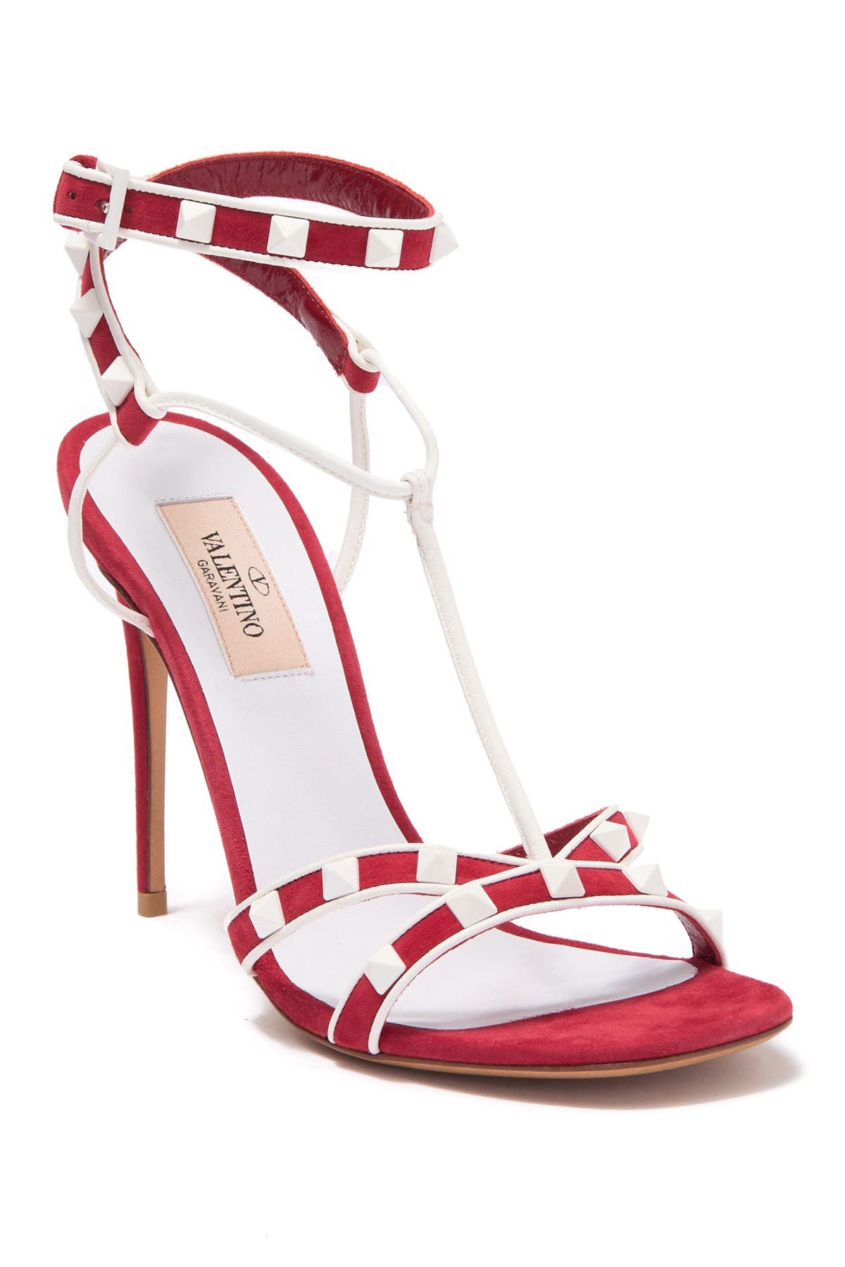 valentino strap rockstud stiletto heels