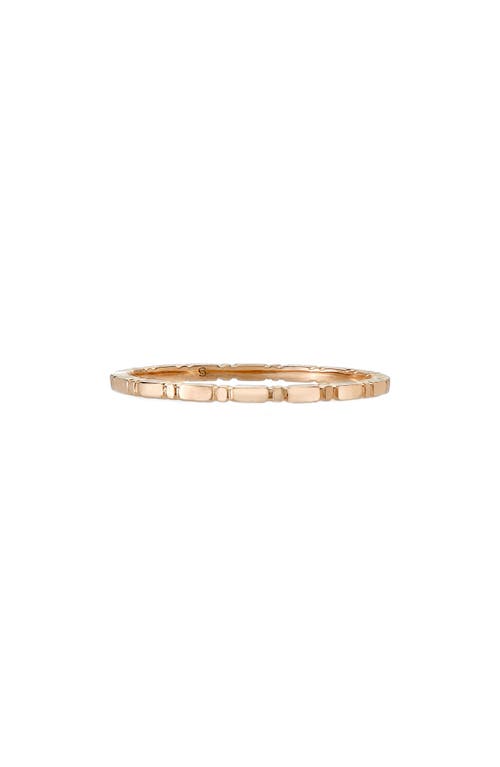 Sethi Couture Agnes Small Band Ring In Rose Gold