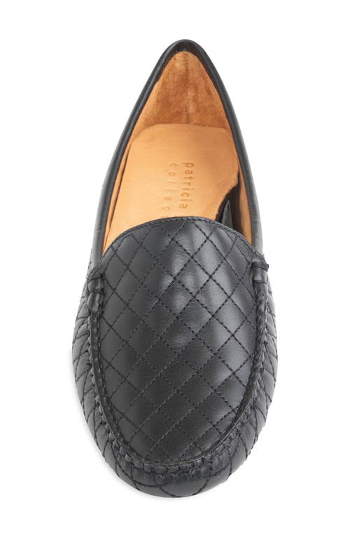 Shop Patricia Green Jillian Quilted Driving Loafer In Black