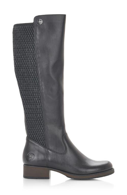 Shop Rieker Faith 91 Riding Boot In Schwarz/black/schwarz