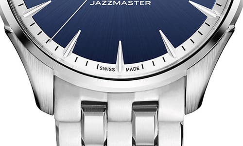 Hamilton Jazzmaster Watch, 40mm In Silver/blue/silver