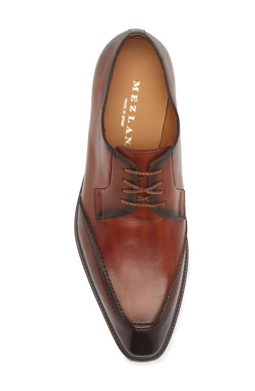 Shop Mezlan Lug Sole Derby In Mahogany