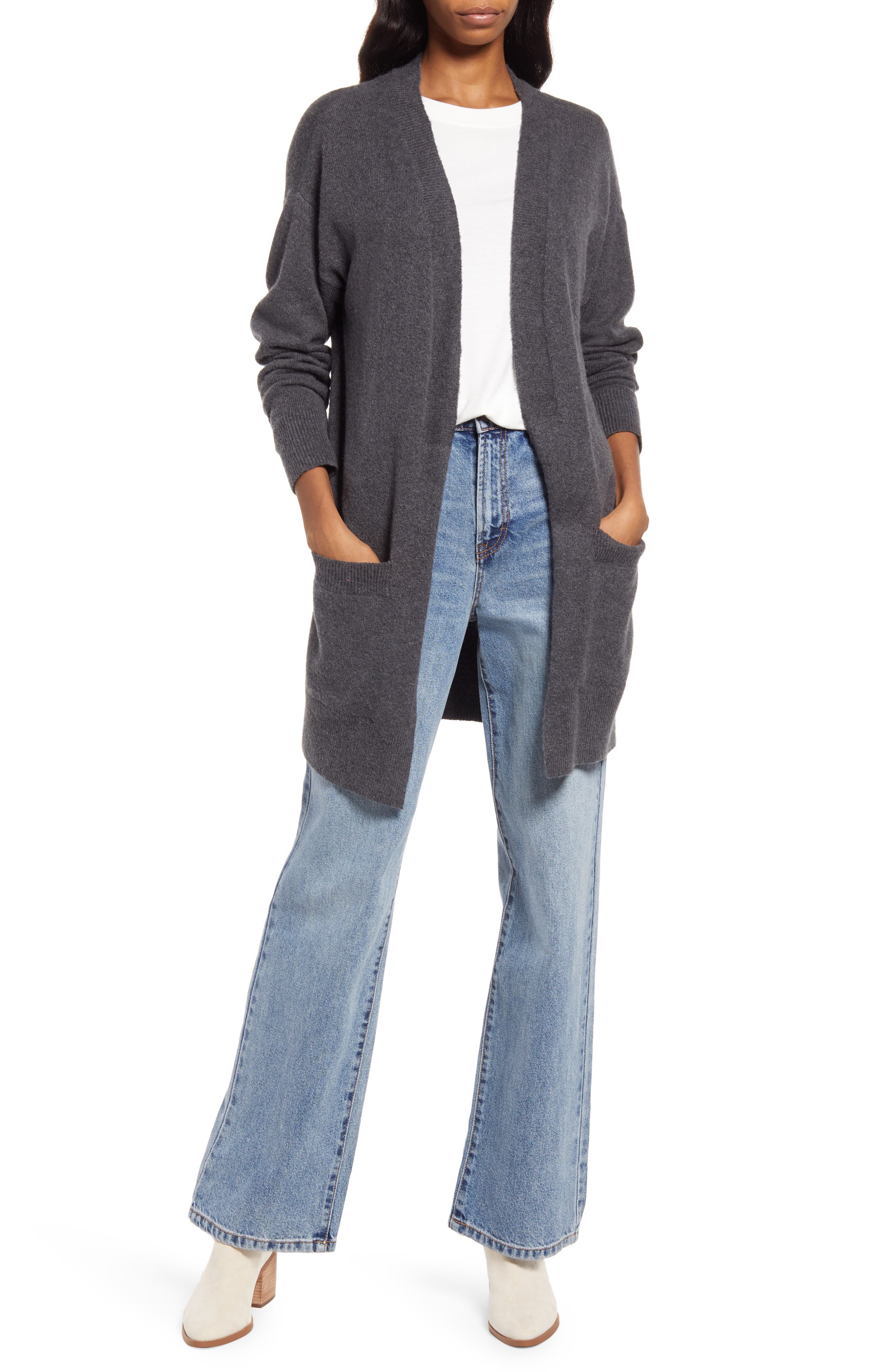 Treasure \u0026 Bond Open Front Cotton Blend 