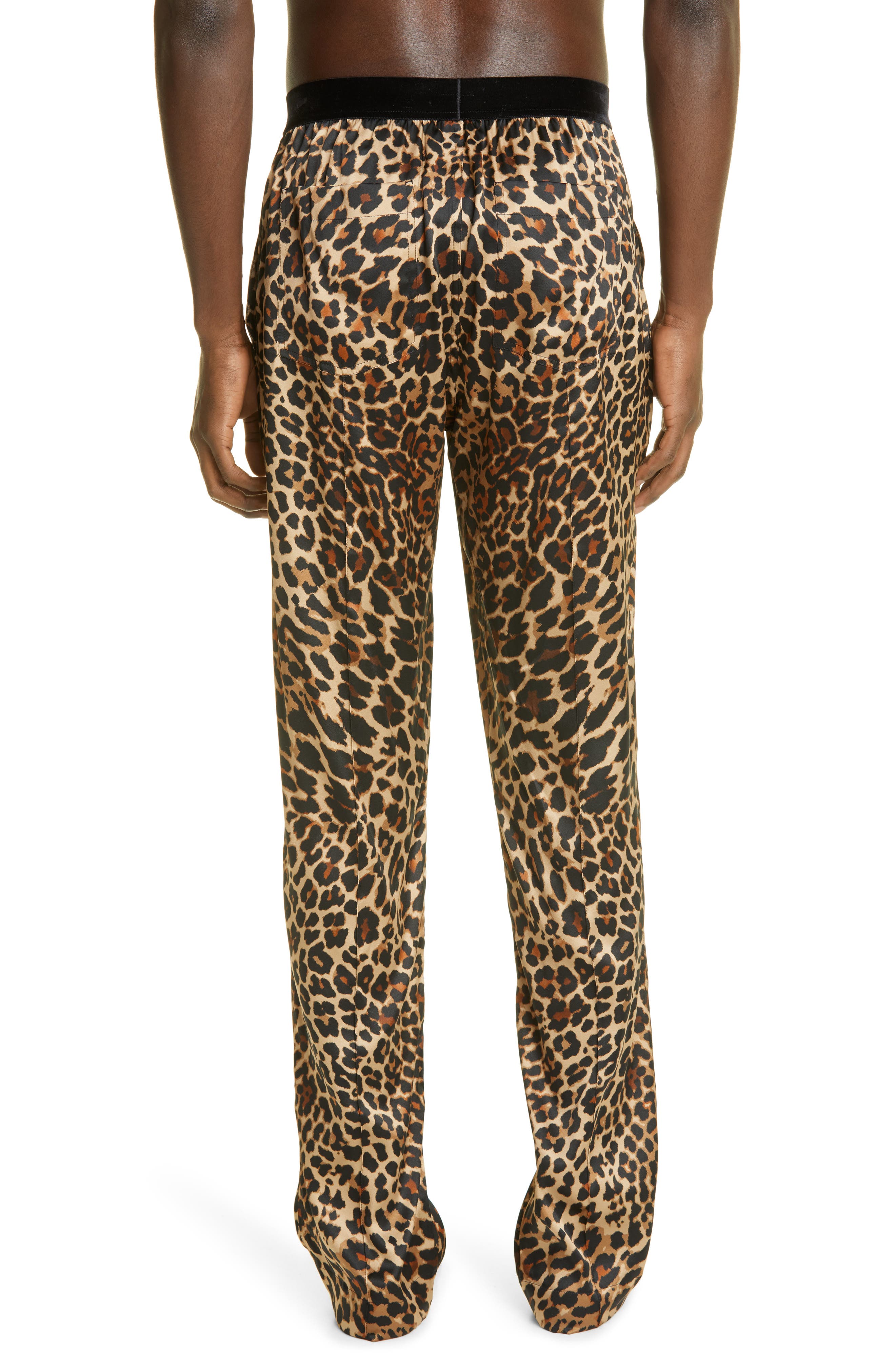 Farfetch Men Clothing Loungewear Pajamas Brown Leopard-print pajama trousers 