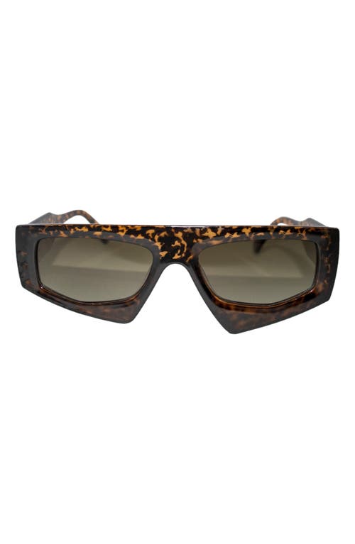 Fifth & Ninth Ivy 54mm Polarized Geometric Sunglasses In Torte/maroon