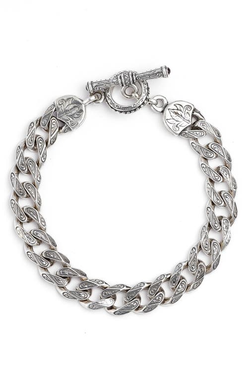 Konstantino Silver Classics Etched Link Bracelet