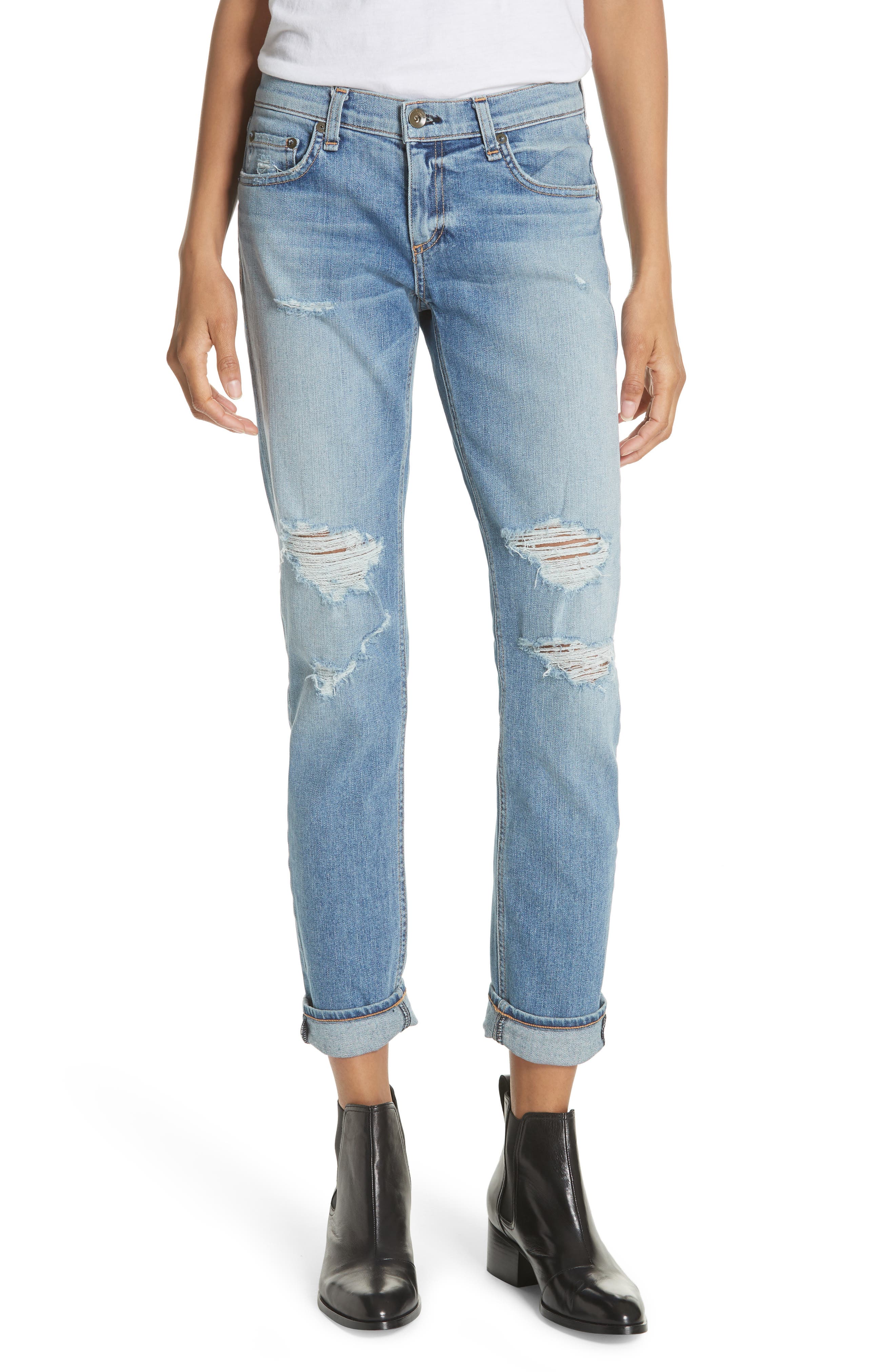 rag and bone destroyed jeans