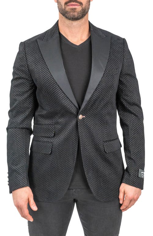 Maceoo Interrupted Black One-Button Sport Coat at Nordstrom,