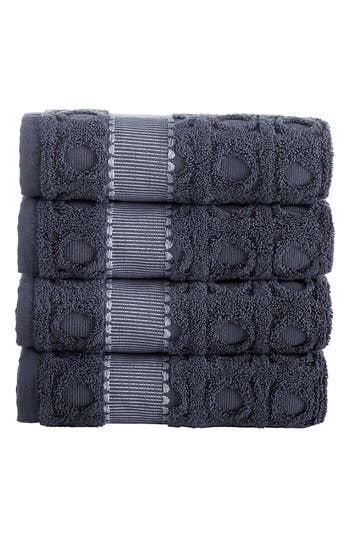 Brooks Brothers Circle In Square 4-pack Turkish Cotton Hand Towels In Animal Print