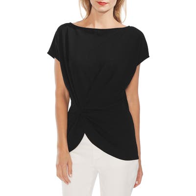Vince Camuto Side Cinch Top, Black