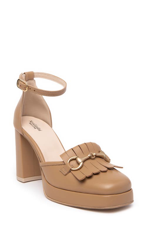 NeroGiardini Kiltie Ankle Strap Platform Pump at Nordstrom,