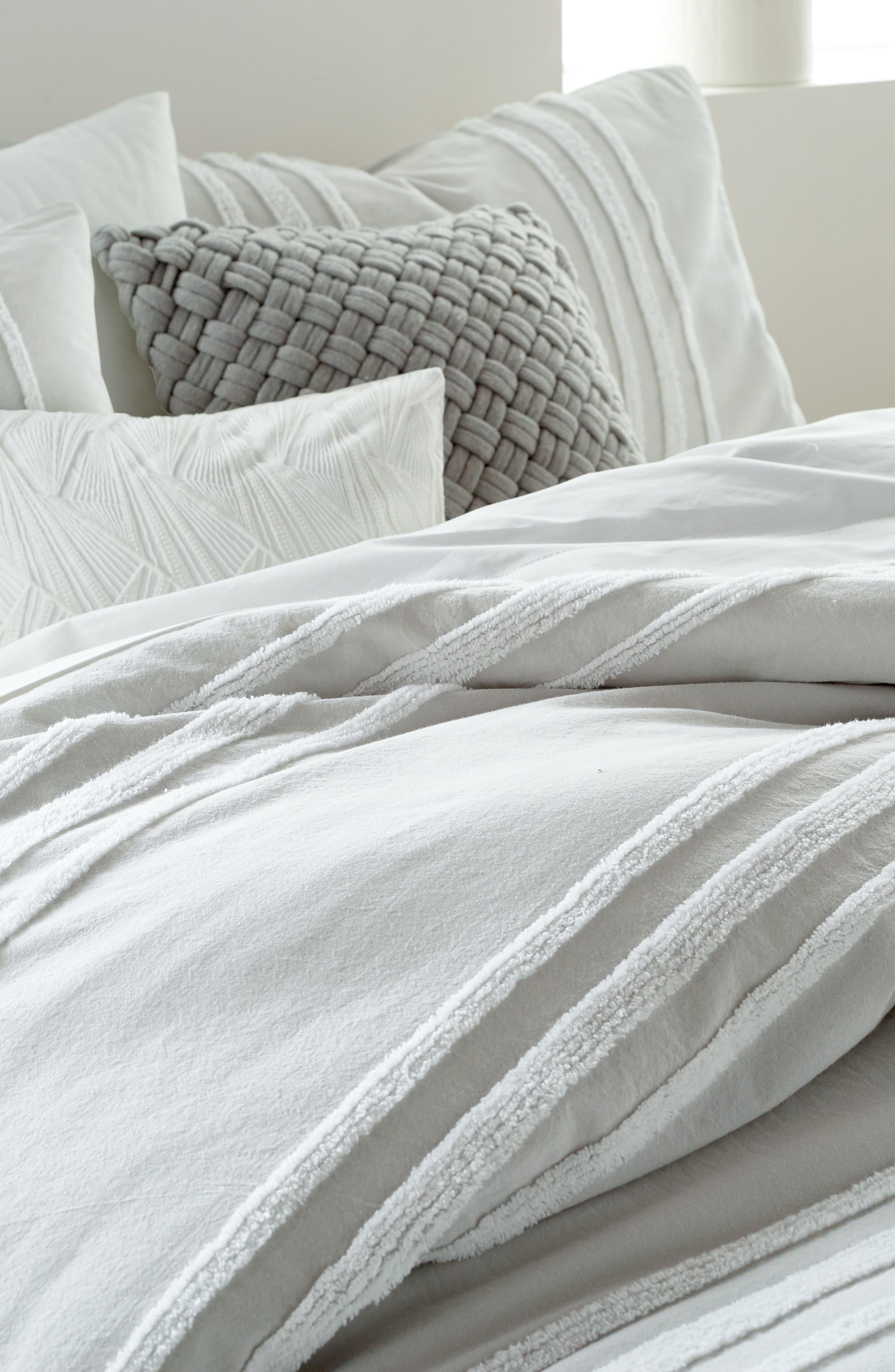 DKNY Chenille Stripe Comforter & Shams Set Nordstrom