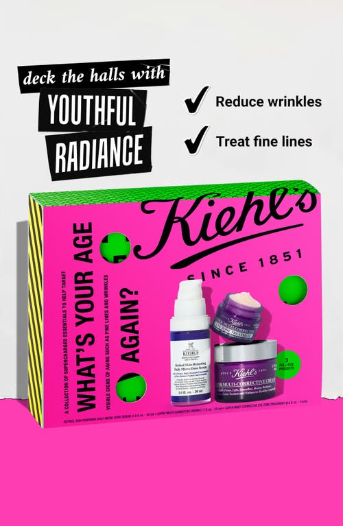 Shop Kiehl's Since 1851 What's Your Age Again? Skin Care Set $201 Value In No Color