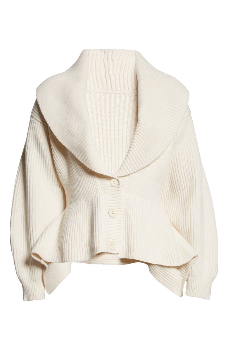 Alaia Peplum Wool Cashmere Cardigan Nordstrom Alaia Peplum Wool Cashmere Cardigan Nordstrom
