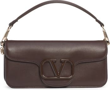 Valentino Garavani Medium V Ring Box Leather Shoulder Bag In Rose Cannelle