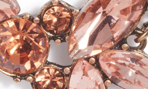 Knotty Crystal Statement Collar Necklace In Gold/topaz