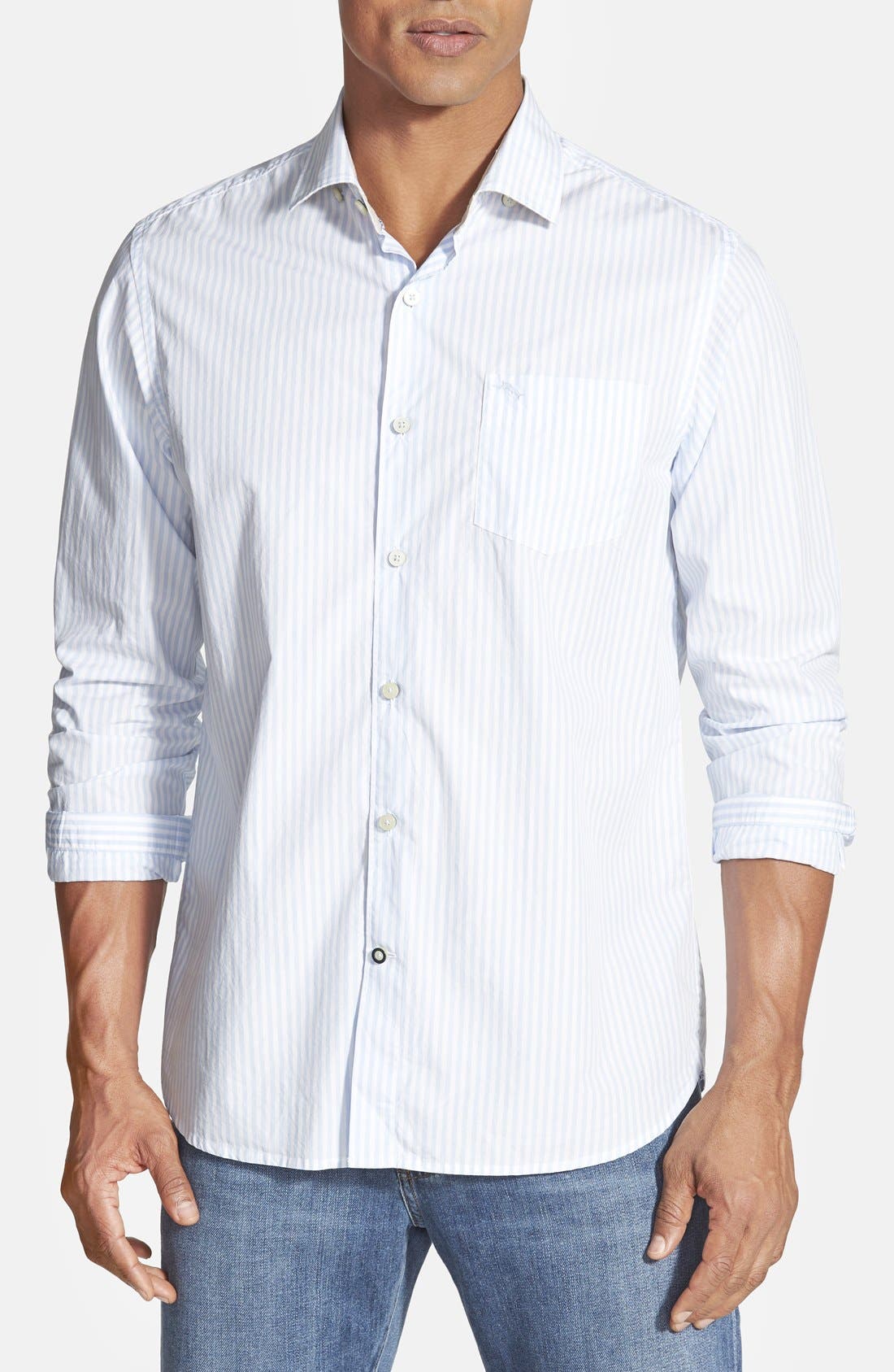 Tommy Bahama 'Paradise Island' Original Fit Stripe Sport Shirt | Nordstrom