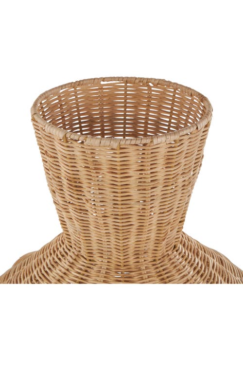 GINGER BIRCH STUDIO GINGER BIRCH STUDIO RATTAN VASE