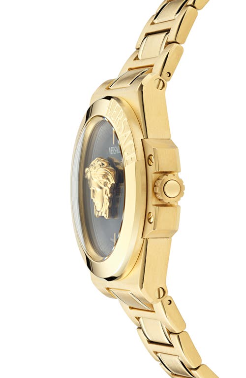 Shop Versace Hera Bracelet Watch, 37mm In Ip Yellow Gold