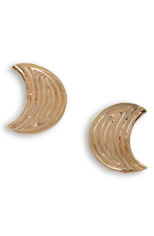 Gas Bijoux Luna Wave Stud Earrings in Gold at Nordstrom