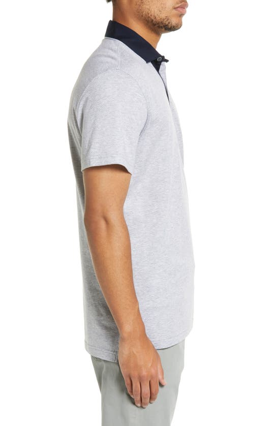 Shop Rodd & Gunn Stanley Point Dot Print Short Sleeve Polo In Smoke