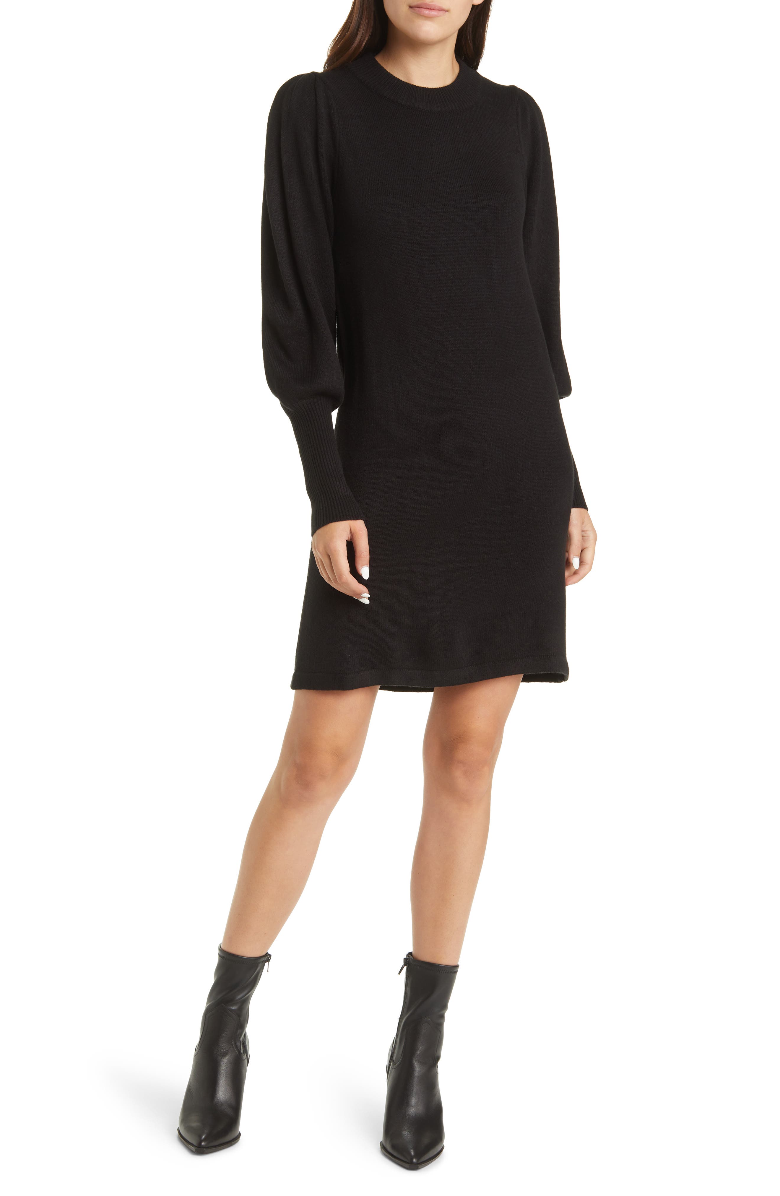 black sweater dress | Nordstrom
