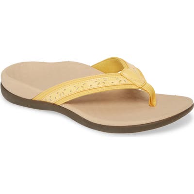Vionic Casandra Flip Flop, Yellow