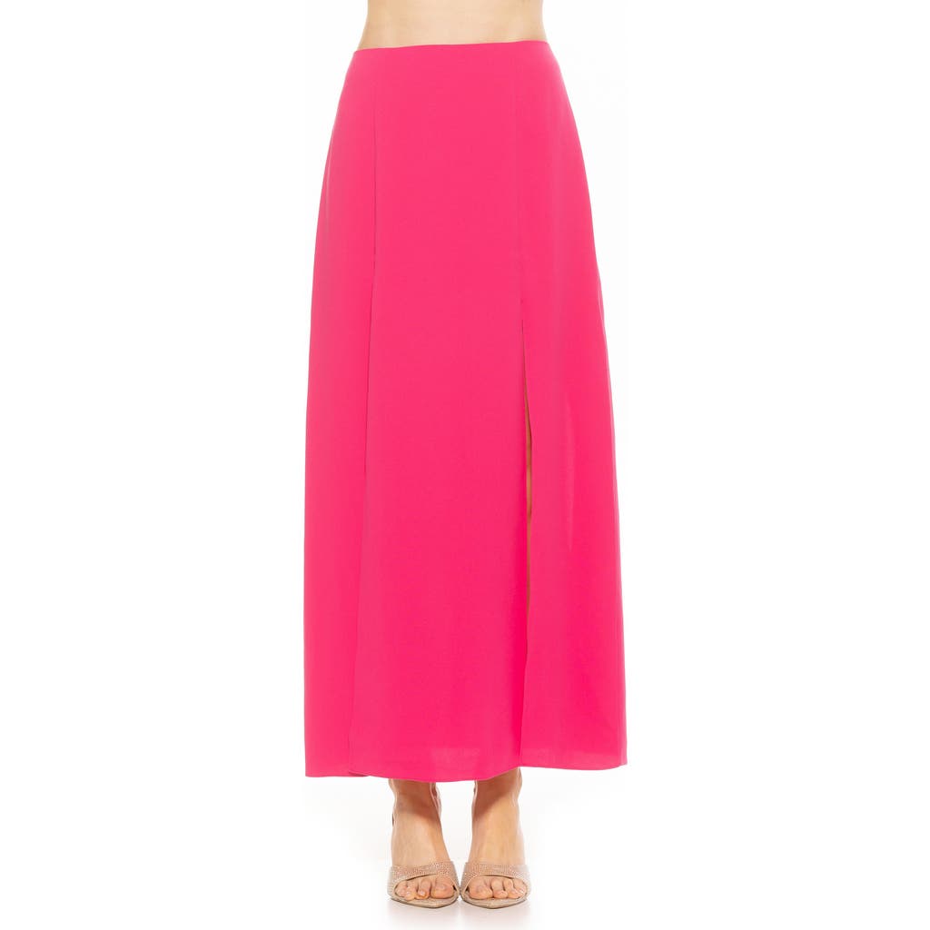 Alexia Admor Women's Sansa Side Slit Maxi Skirt In Hot Pink